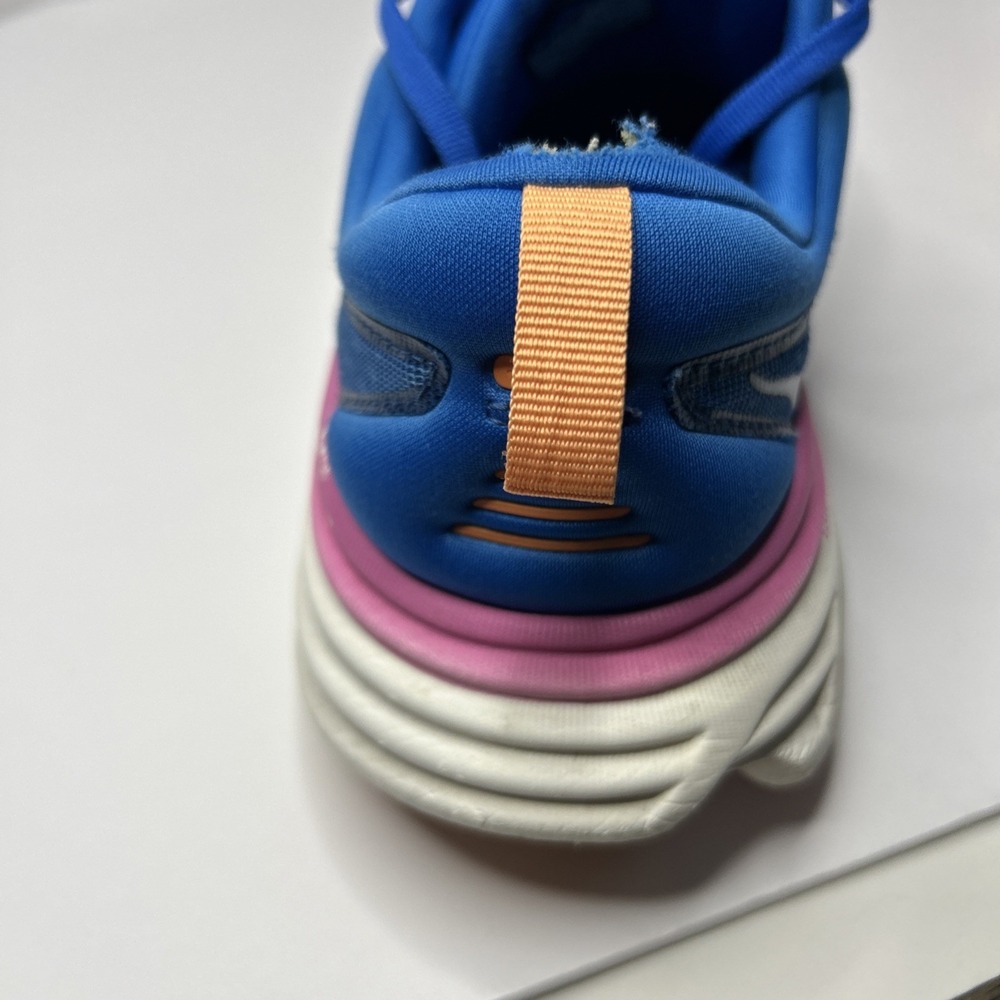 Size 9 B WOMENS Hoka Bondi 8 Coastal Sky Blue Pink - Picture 13 of 16
